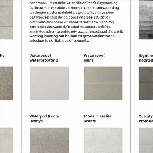 浴室防水材料全攻略，選擇最適合你的解決方案！