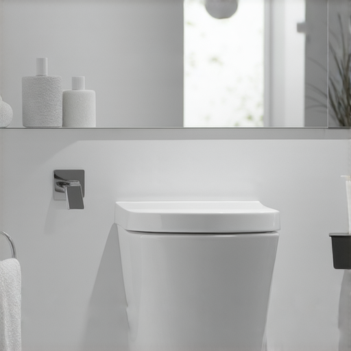 Roca馬桶配件展示，專業服務讓馬桶重新煥發光彩，細節特寫強調品質，適合需要維修或升級的家庭衛浴環境。