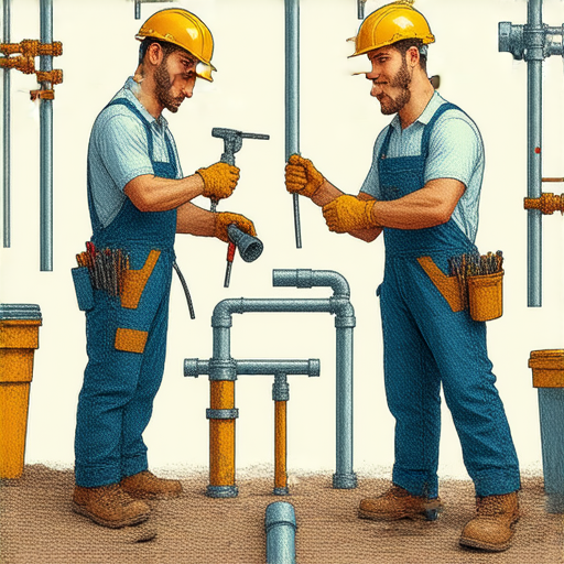 揭密水電工日薪驚人真相的圖片，展示專業水電工在施工現場工作的情景，強調他們技術熟練和服務品質，吸引讀者了解我們的專業服務。