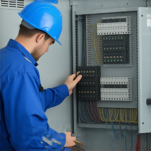 如何快速解決無電跳制問題的專業水電服務圖片，包括技術人員檢查電箱和設備，提供有效的解決方案，幫助客戶輕鬆應對無電困擾。