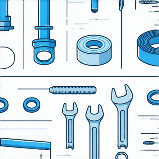 浴室龍頭漏水維修技巧示意圖，展示常見漏水原因與解決方案，圖中有工具與零件，幫助使用者學習有效的維修方式，解決浴室龍頭漏水問題。