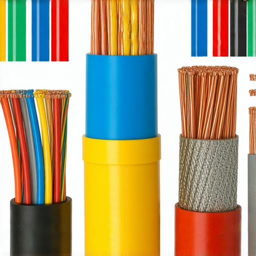 電線產品展示，強調其超值價格和專業服務，背景為清晰的電線排列，色彩明亮，吸引消費者注意，適合電氣工程師與家庭使用者了解一流的選擇。