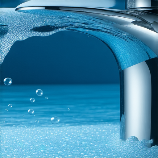 揭示微氣泡水龍頭技術的圖片，展示驚艷的水體驗+清澈水流與豐富氣泡細節+專業服務詢問資訊+讓您感受全新水質享受效果。