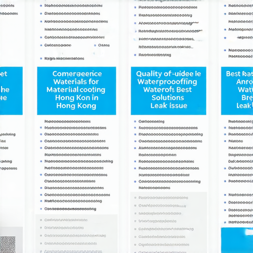 香港防水材料選擇全攻略，解決漏水問題的最佳方案！立即了解！