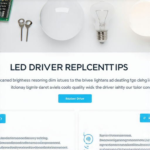 LED驅動器更換秘訣圖片，教你如何破解燈具暗淡問題，呈現專業服務的關鍵步驟，提供解決方案與實用建議，讓你的燈具恢復亮度。