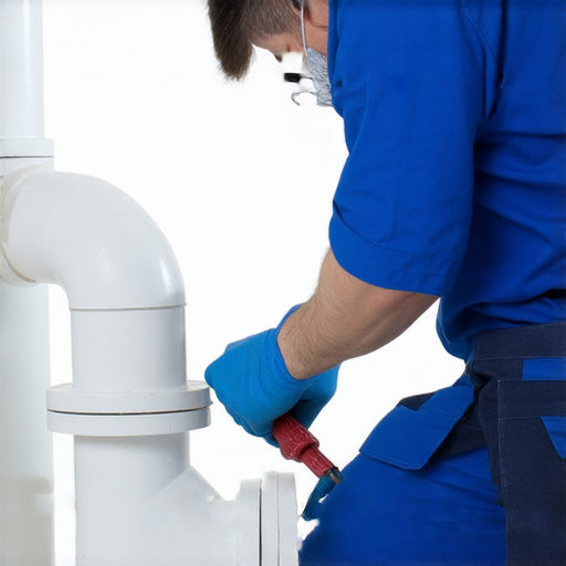 塑膠水管接頭維修服務專業技術人員正在檢查接頭問題，提供有效解決方案，確保水管系統正常運作，維護家庭安全，防止漏水和損壞。