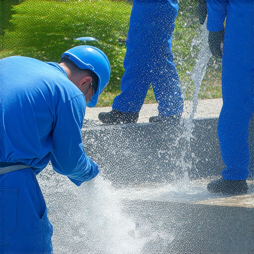 逆水管問題的專業維修服務團隊在現場檢查，使用工具解決管道阻塞，確保水流順暢，讓您不再困擾，快速有效地處理水管問題的解決方案。