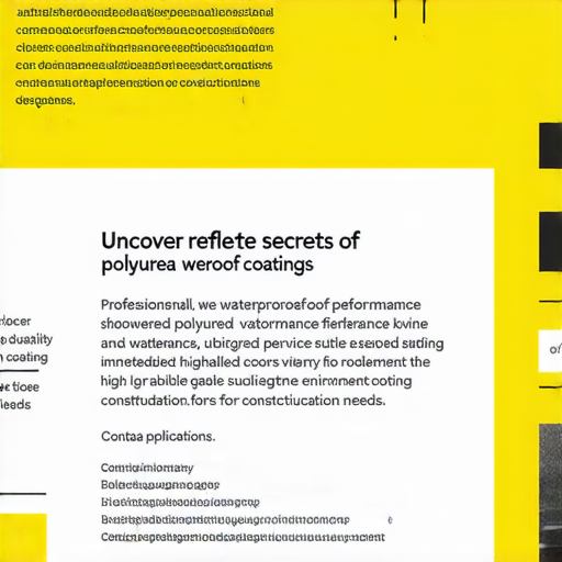 揭開聚脲防水塗層的秘密，展示專業服務的應用實例，強調其耐用性和防水性能，適合各類建築需求，立即聯繫我們以獲取專業建議和服務。