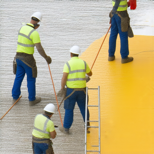 外牆防水秘訣，顯示專業工人進行防水施工，保障家居安全與舒適，改善外牆防水效果，維護您家居環境，預防漏水問題。