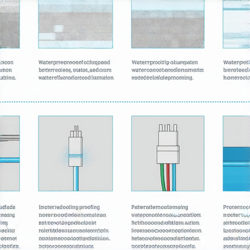 電線防水處理技巧圖示，顯示如何有效防止漏水對家庭電線造成危害，保障家居安全並延長電線壽命，提供簡單易懂的實用建議。