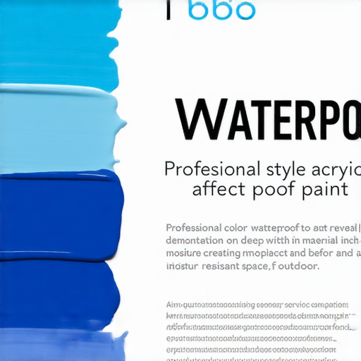 防水顏料丙烯大揭秘，專業服務打造完美防潮空間的示範圖，展示防水顏料應用於室內外，強調防潮效果及美觀性，吸引更多人了解選擇合適材料的內容。