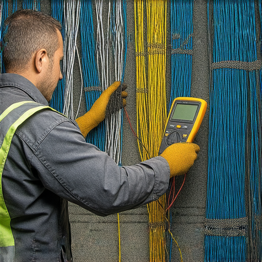 水電維修檢查電線安全的重要性，展示專業技術人員檢查電線狀況，警示老化電線可能造成的危險，提醒家庭維護，確保安全用電，及時進行電線檢查以防事故。