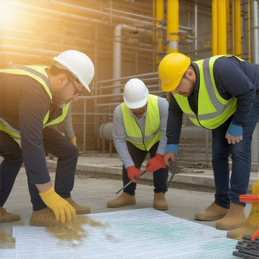 破解水電問題的專業團隊正在檢查設備，提供解決方案與專業建議，確保安全與效率，立即聯繫我們以獲取幫助，解決水電困擾。