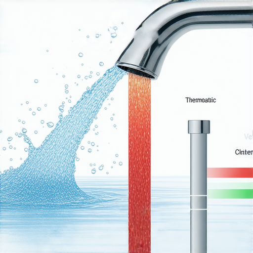 恆溫水龍頭故障示範，顯示水流忽冷忽熱的情況，專業技術解決方案解析，幫助用戶了解問題原因與維修方法，提升水龍頭使用體驗。