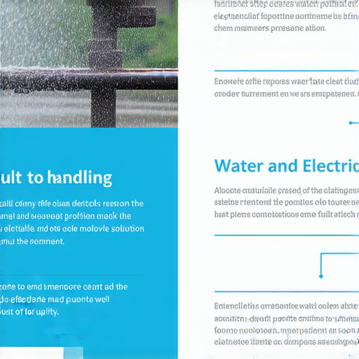 專家介紹水電故障處理技巧，圖中顯示故障設備及自救步驟，強調安全檢查與應對方法，助你有效解決水電問題，提升生活品質。