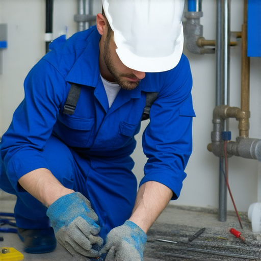 水電維修行業專業技術人員正在進行維修作業，展示水電維修服務的專業性與安全性，強調選擇服務時應考慮專業技能和經驗。