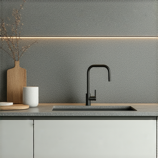 防水石英石的專業解決方案展示，強調其耐用性和防水特性，適合廚房和浴室等潮濕環境，提供家居裝修新選擇，讓生活更方便舒適。