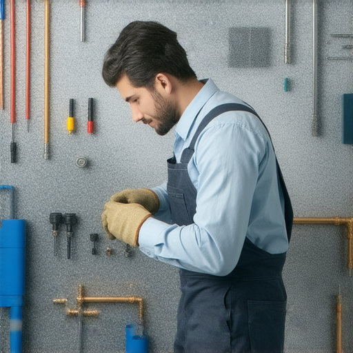 掌握水電維修技巧，提升收入的秘訣，展示專業水電維修人員實際操作的場景，強調精湛技術和助益，吸引想要學習維修技能者的注意。