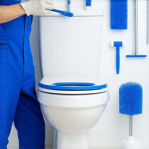 馬桶堵塞維修的專業水電服務，工具展示與維修過程，提供快速解決方案，幫助解決家庭水管問題，保證馬桶順暢，讓生活更便利。