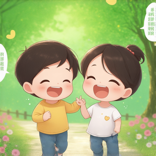 有一天，小明和小華在公園裡散步。小華看到一隻狗，於是問小明：「你知道狗怎麼叫嗎？」

小明想了想，然後回答：「知道啊，狗叫‘汪汪’。」

小華笑著說：「那你知道貓怎麼叫嗎？」

小明又思考了一會兒，然後回答：「貓叫‘喵喵’。」

小華