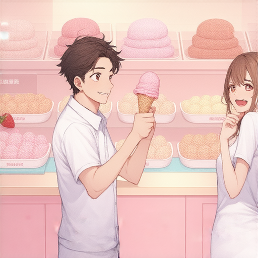 有一天，小明和小華一起去買冰淇淋。

小華問小明：「你要什麼口味的冰淇淋？」

小明自信地回答：「我想要草莓口味的！」

小華驚訝地說：「你不是說你不喜歡草莓嗎？」

小明笑著說：「沒錯，但我喜歡草莓味的冰淇淋，因為它沒有草莓的