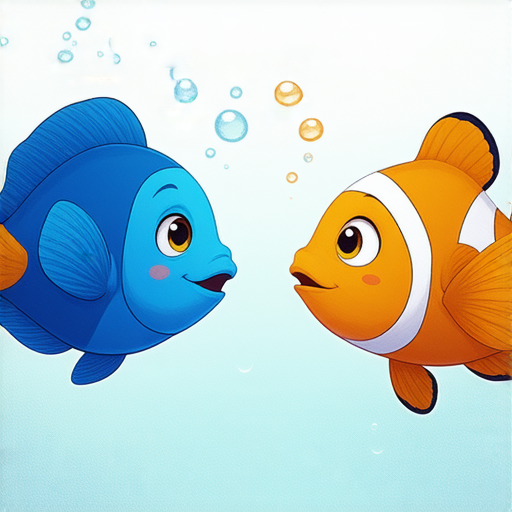 有一天，一隻魚跟另一隻魚說：「你知道嗎？我夢到我會飛！」

另一隻魚驚訝地問：「那你怎麼不試試看？」

第一隻魚搖搖頭：「我想過了，但每次我跳出水面就摔得很慘！」