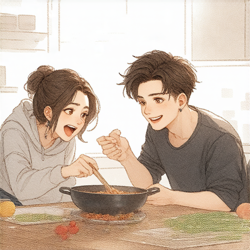 有一天，小明跟他的朋友說：“我最近開始學習烹飪，果然做了很好吃的湯！”

朋友驚訝地問：“哇！你都用了什麼秘訣？”

小明得意地說：“我只是在湯裡加了一點愛心！”

朋友疑惑地問：“那愛心是什麼味道的？”

小明笑著回答：“味道可好啦，就是有點……