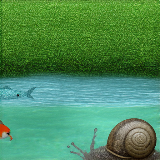 有一天，一隻魚和一隻蝸牛在河邊聊天。魚說：「你為什麼總是那麼慢？」

蝸牛回答：「因為我不想錯過每一個風景啊！」

魚想了想，然後說：「那你怎麼不學我游泳？這樣可以更快到達目的地啊！」

蝸牛笑著回答：「可是我游得太快，風景都看不