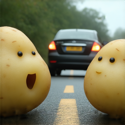 當然可以！這裡有一則笑話：

有一天，兩顆土豆在路上走，突然一輛車開來了，一顆土豆嚇得跳到了路邊。另一顆土豆問：「你為什麼那麼害怕？」

第一顆土豆回答：「因為剛才那輛車開得太快了，我怕被削皮！」