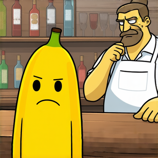 當然可以！這裡有一則笑話：

有一天，一隻香蕉走進了酒吧，酒保看著它說：「抱歉，我們不接待水果。」

香蕉搖搖頭，無奈地說：「我只是想找個地方放鬆一下，不想被人拋棄！」

希望這個笑話能讓你笑一笑！