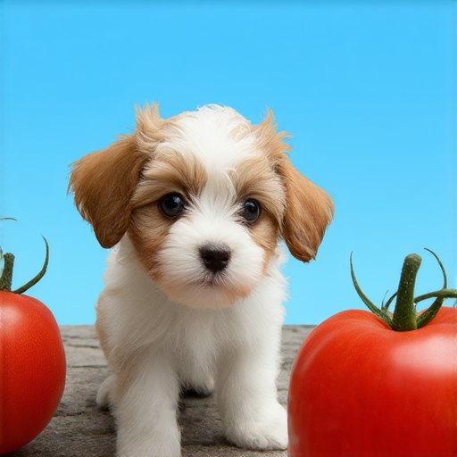 有一天，番茄走在路上，突然被一隻小狗追了上來。

番茄嚇得大叫：“快跑！有狗來了！”

另一個番茄冷靜地說：“別擔心，我們就裝成醬！”

結果，小狗聽到後停下來，驚訝地說：“哇！原來你們是番茄醬，真是太好吃