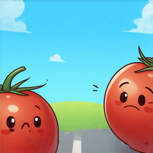 當然可以！這裡有一則笑話：

有一天，兩隻番茄在路上散步。突然，其中一隻摔倒了。另一隻番茄立刻轉過來說：「快起來，別當番茄醬了！」