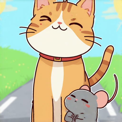 有一天，一隻貓和一隻老鼠一起走在路上。突然，貓對老鼠說：「你知道嗎？我剛剛學會了游泳！」

老鼠驚訝地問：「真的嗎？那你怎麼不跳進水裡試試？」

貓微笑著回答：「因為我不想把我的游泳技巧變成你的溺水課程！」