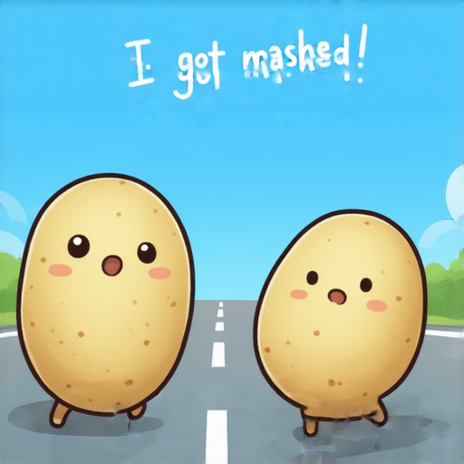 當然可以！這裡有一則笑話：

有一天，兩顆土豆在路上走，突然一顆被車子碾過了。另一顆驚訝地問：「你怎麼了？」  
那顆土豆幽幽地回答：「我…我被炸了！」