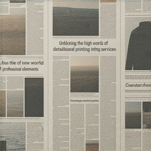 "解鎖印刷新世界：從精美報紙到個性化衣服，立即探索我們的專業服務！"