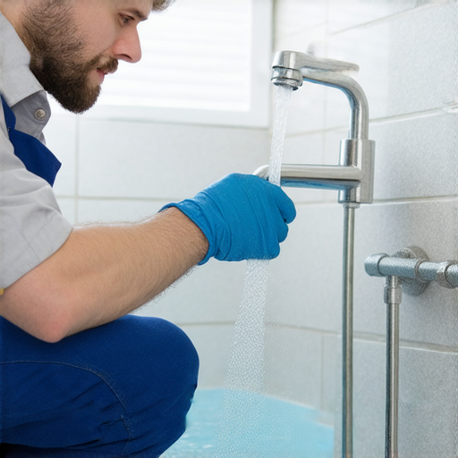 水蠟水龍頭搶修中的專業水電服務，技師專注工作，提升家居品質，確保水管系統正常運作，讓您的家園重見光彩，提供最佳的維修解決方案。