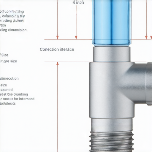 水龍頭4分尺寸示意圖，清楚顯示水龍頭的標準尺寸與連接介面，幫助理解如何選擇合適的水龍頭，提升水電安裝與使用的便利性。
