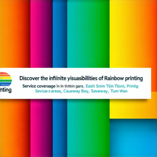 「發現彩虹印刷的無限可能！專業服務遍及尖東、銅鑼灣及荃灣，立即探索您的印刷需求！」