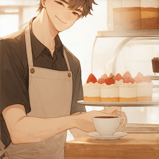 有一天，小明走進咖啡廳點了一杯咖啡，服務生問他：「要加糖嗎？」

小明想了想，回答：「不需要，我的生活已經夠甜了！」

服務生笑著說：「那要不要加點苦呢？這樣就更像現實了！」