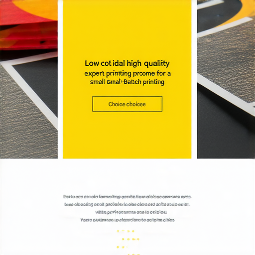 「低成本高品質印刷，探索少量印刷的最佳選擇，立即了解我們的專業服務！」