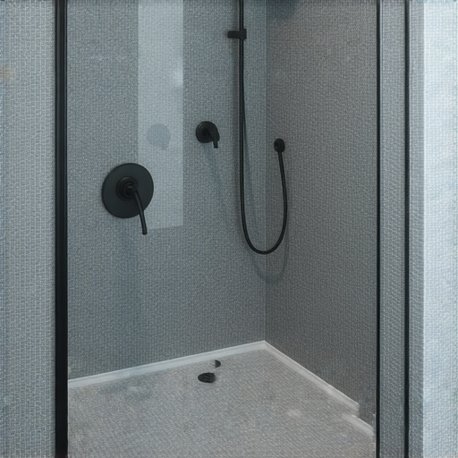 「揭開浴屏新風潮：優雅灰色圖案、德國工藝，讓你的浴室煥然一新！」