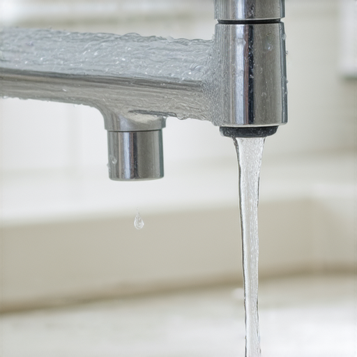 三分管水龍頭特寫，展示漏水和故障的常見症狀，並搭配維修秘訣，強調專業解決方案，適合想要了解水龍頭維修的讀者。