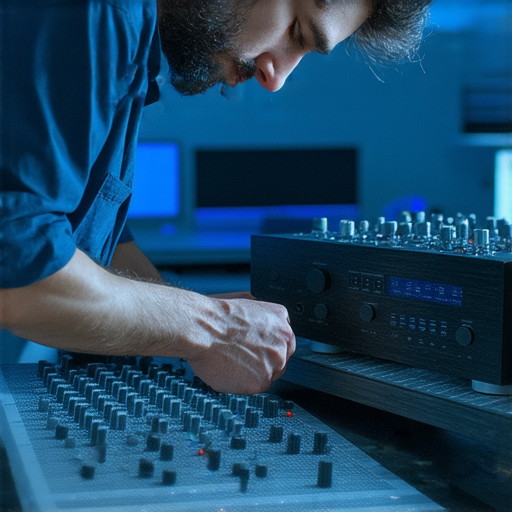 專業音響維修過程中的技術細節，展示維修師傅在調整Hi-Fi設備，讓音質重獲新生，提升視覺與聽覺的享受，瞭解音響維修秘密，帶來絕佳音效。