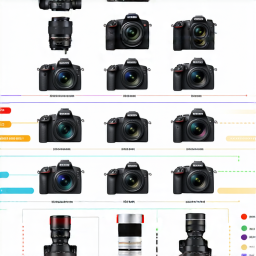 相機品牌比較圖，展示不同品牌相機的性能與價格，並介紹專業維修服務，幫助消費者選擇適合的相機，提升拍攝體驗。