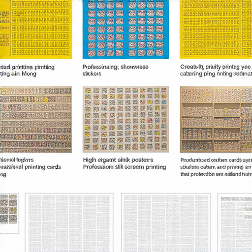 旺角專業印刷服務涵蓋貼紙、海報、卡片及絲網印刷