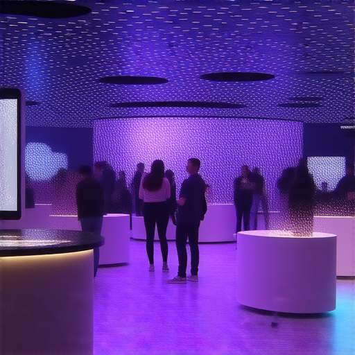 探索立體投影的新視界，展現最新科技的會場，吸引參觀者體驗免費檢測服務，讓每位來賓親身感受立體投影的魅力與創新。