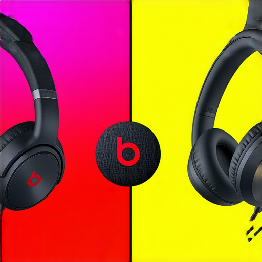 耳機大對決的圖片，展示Beats、Bose和Sony三品牌耳機，強調它們的外觀設計與特點，並涵蓋專業維修服務的選項，為消費者提供最佳聲音選擇。