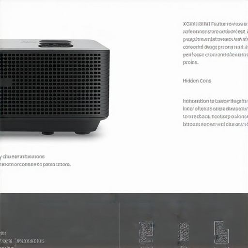 XGIMI投影機評價解析，展示投影機外觀與功能，探討隱藏優缺點，並介紹專業維修服務，提供消費者完整資訊的視覺解說。