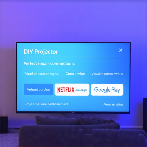 「輕鬆DIY安裝投影機，教你如何同時完美連接Netflix與Google Play，還有專業維修服務等你探索！」