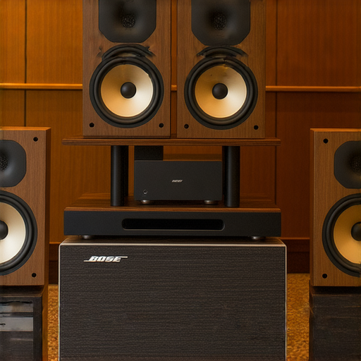 Bose 801喇叭的音質體驗，專業維修提升聆聽效果，展示高品質音響設備的細節與設置，讓音樂更具魅力，帶來極致的音樂享受。